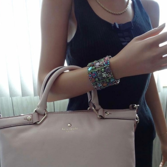 KATE SPADE Hamilton Handbag Crossbody Cipria Pink Leather NWT MSRP $328 - Picture 3 of 6